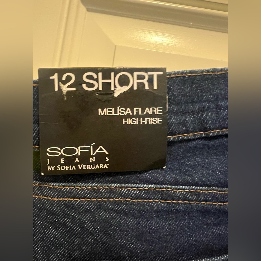 NWT Sofia by Sofia Vergara Deep Indigo Flare Jean… - image 3